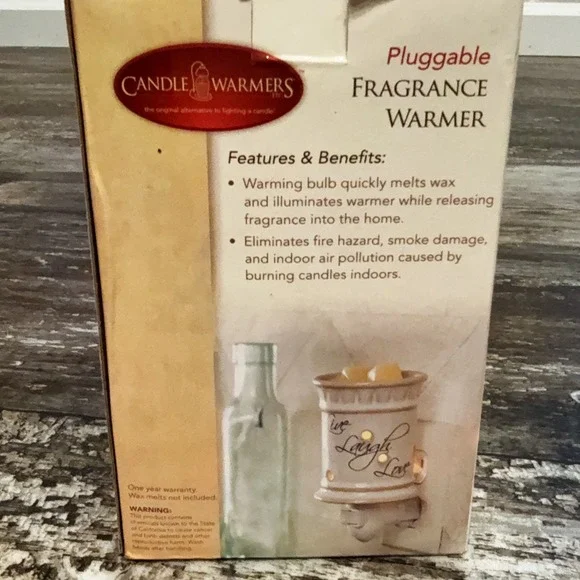 Candle Warmers Live Laugh Love Plug In Fragrance Wax Warmer Gift Holiday NEW - Picture 5 of 6